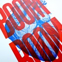 Sérigraphie Boom Boom Rouge 50x70 cm