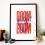 Sérigraphie Boom Boom Rouge 50x70 cm