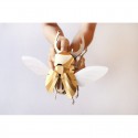 Kit de pliage papier Stag beetle doré - Trophée assembli