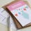 8 invitations Anniversaire (Rose) + enveloppes