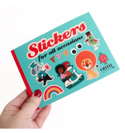 Livre de stickers bleu Ingela Arrhenius