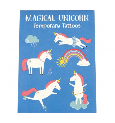 Tatouages temporaires licornes magiques - Rex