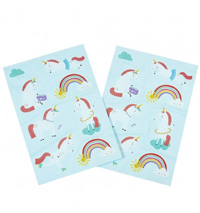 Tatouages temporaires licornes magiques - Rex