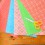 Set de 5 feuilles assorties de papier japonais