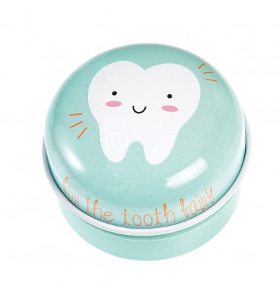 Boîte à dents de lait en métal mint - Rex London