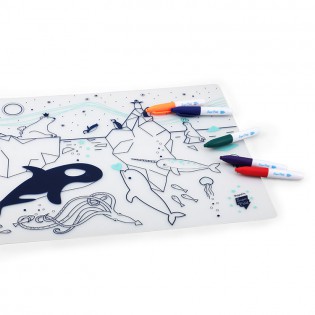 Set de table silicone Mer banquise - Super Petit