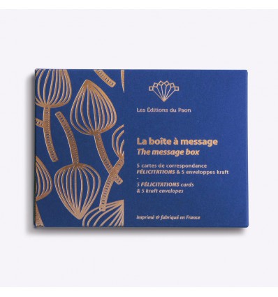 Boîte à message Félicitations - Editions du Paon