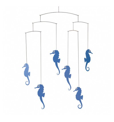 Mobile hippocampes bleus - Flensted
