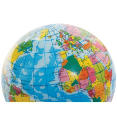 Globe terrestre en mousse
