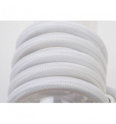 Suspension simple Câble tissé blanc - La Case de Cousin Paul