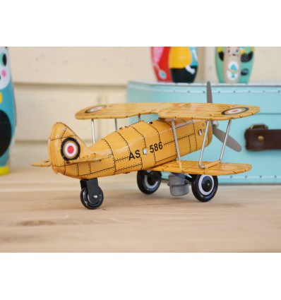 Avion jaune en métal - Protocol