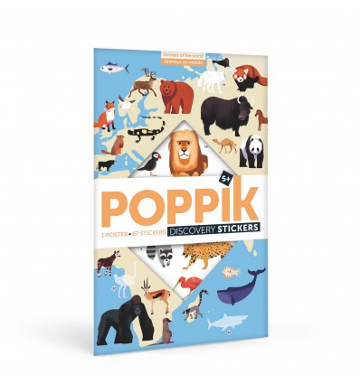 Poster & stickers Animaux du Monde - Poppik