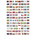 Poster & stickers Drapeaux du Monde - Poppik