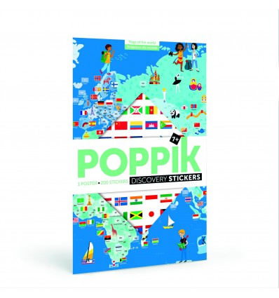 Poster & stickers Drapeaux du Monde - Poppik