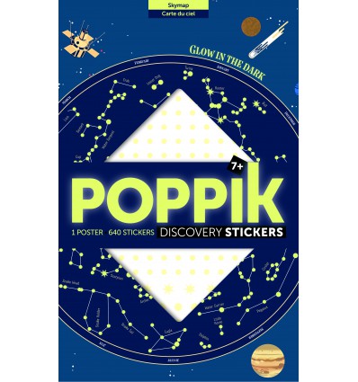 Poster & stickers phospho Carte du Ciel - Poppik