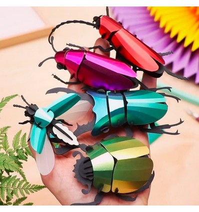 Insecte DIY Rosalia Beetle Rouge - Assembli