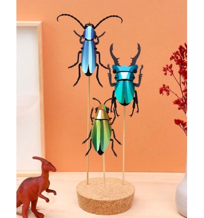 Insecte DIY Rosalia Beetle Rouge - Assembli
