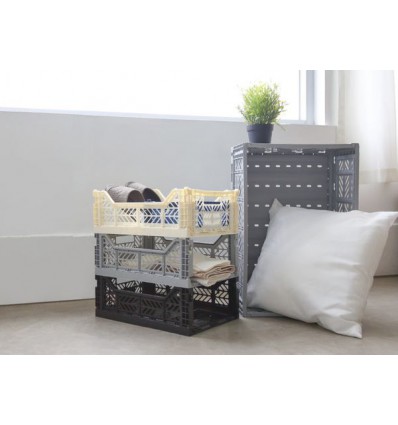 Caisse medium AY-KASA gris clair