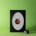 Carte Letterpress Coccinelle