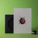 Carte Letterpress Coccinelle