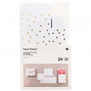 Boîtes blanc/or calendrier de l'avent