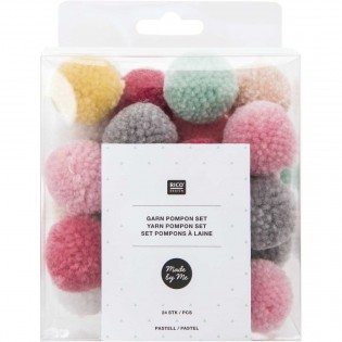 Set de pompons laine Pastel - Rico Design 2