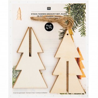 Décoration en bois Sapins - Rico Design 2