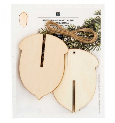 Décoration en bois Glands - Rico Design