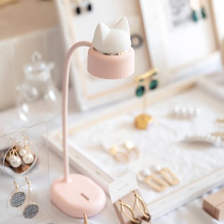 Lampe Duo sans fil chat Rose