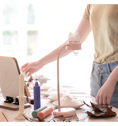 Lampe Duo sans fil chat Rose