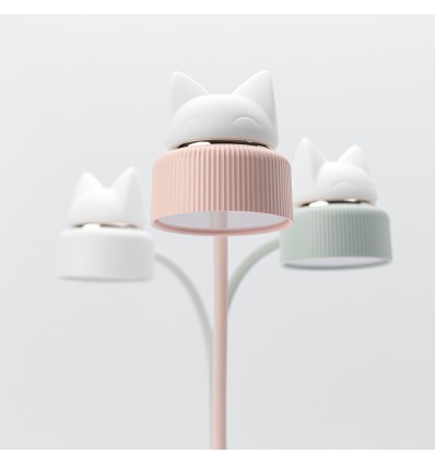 Lampe Duo sans fil chat Blanche