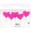 5 bougies coeurs pailletés roses - Rico Design