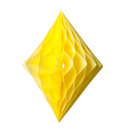 Losange alvéolé jaune - Artyfete