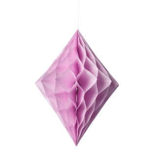 Losange alvéolé rose - Artyfete