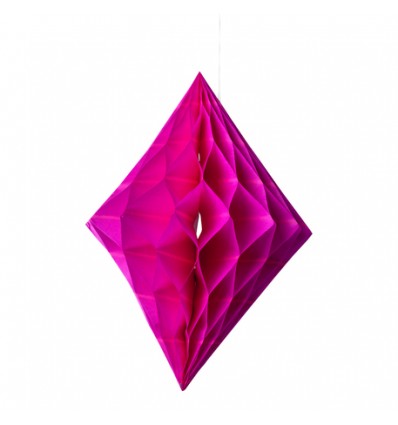 Losange alvéolé fuchsia - Artyfete