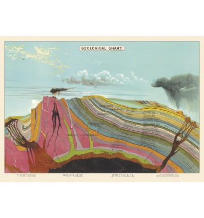 Affiche pédagogique Géologie - Cavallini & Co