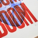 Sérigraphie Boom Boom Rouge A3