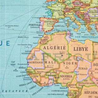 Carte du monde 2020 style vintage - Pappus Editions 2