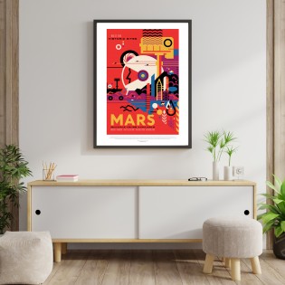 Affiche NASA - Mission Mars