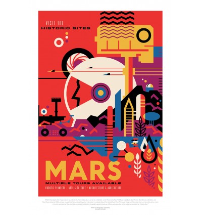 Affiche NASA - Mission Mars