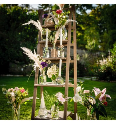 Vase rétro en verre - Gravure Ancienne Carré