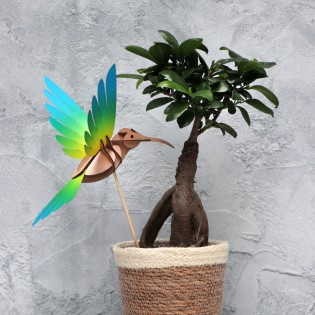 Oiseau DIY Colibri Jaune & Bleu - Assembli