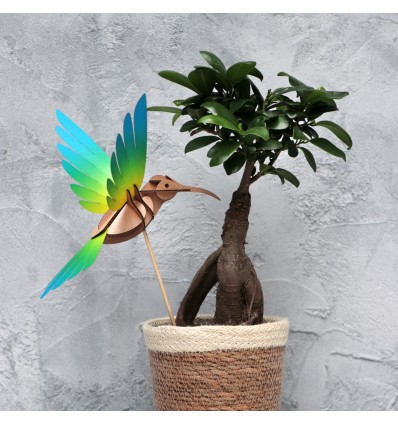 Oiseau DIY Colibri Jaune & Bleu - Assembli