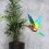 Oiseau DIY Colibri Jaune & Bleu - Assembli