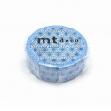 Masking Tape Asanoha bleu clair