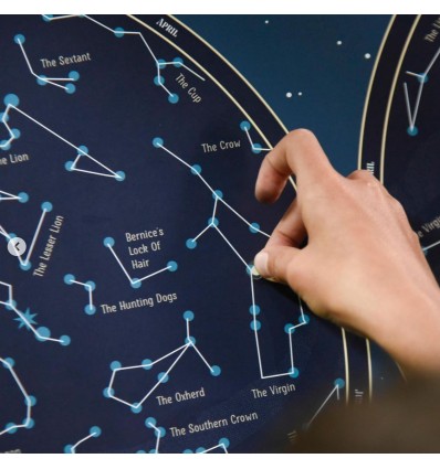 Poster & stickers phospho Carte du Ciel - Poppik