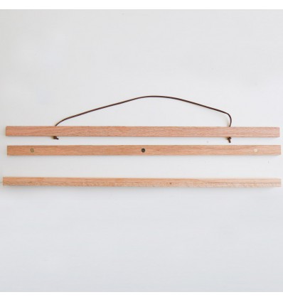 Porte affiche aimanté bois naturel 50 cm