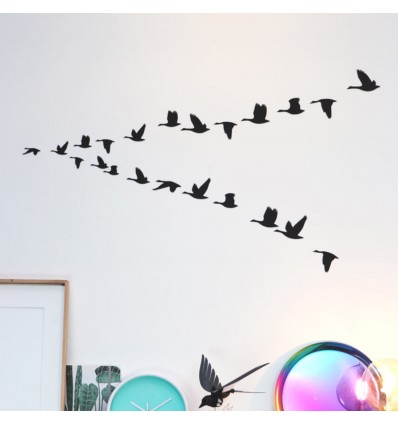 Kit de pliage papier de 22 oies noires - Assembli