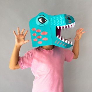 Masque 3D en carton Dinosaure - Omy