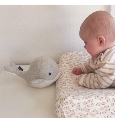 Peluche Bruits Blancs baleine grise - Flow